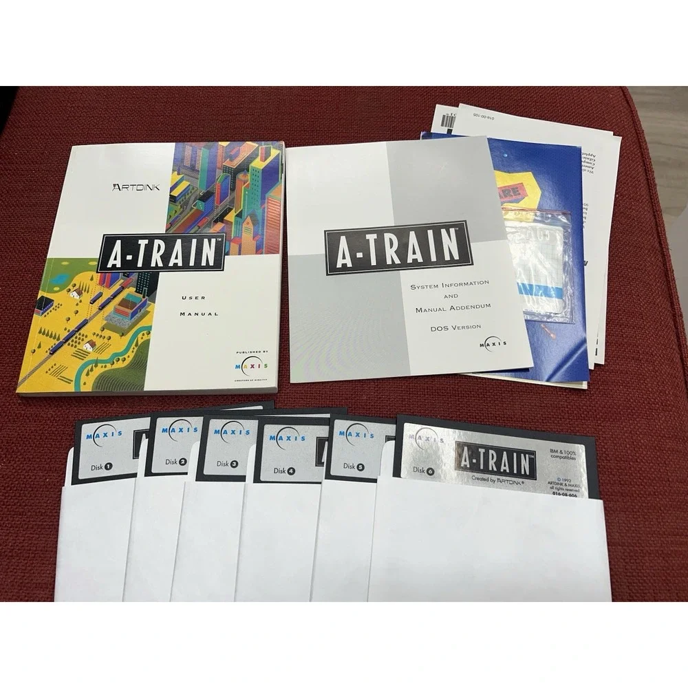 A-TRAIN ©1992 Artdink‎ & Maxis Game for Commodore Amiga 500 600 1000 1200 2000